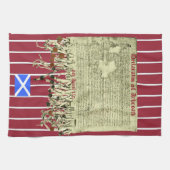 Scottish Independence Arbroath Declaration T Towel Theedoek (Horizontaal)