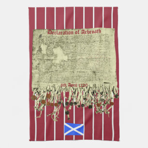 Scottish Independence Arbroath Declaration T Towel Theedoek
