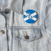 Scottish Independence Aye Flag Button (In situ)