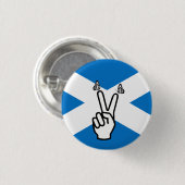 Scottish Independence Flag Peace Sign Button (Voorkant /achterkant)