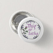 Scottish Independence Gaelic Bluebell Button (Voorkant /achterkant)