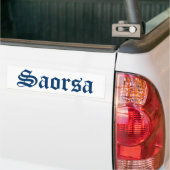 Scottish Independence Gaelic Saorsa Bumpersticker (Op Truck)