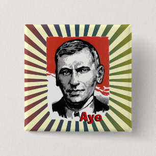 Scottish Independence John Maclean Aye Badge Vierkante Button 5,1 Cm
