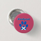 Scottish Independence Saltire Flag Cat Paw Badge Ronde Button 3,2 Cm (Voorkant /achterkant)