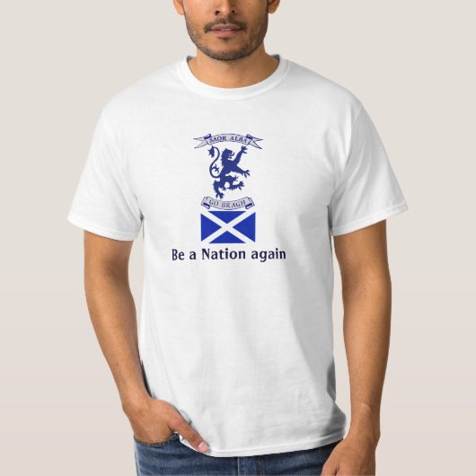 Scottish Independence Saltire T Shirt (Voorkant)