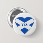 Scottish Independence Scotland Flag Heart Badge Ronde Button 5,7 Cm (Voorkant /achterkant)