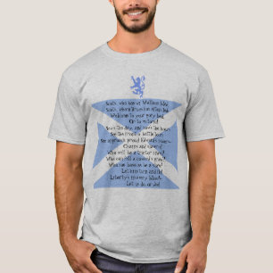 Scottish Independence Scots Wha Hae Song T-shirt