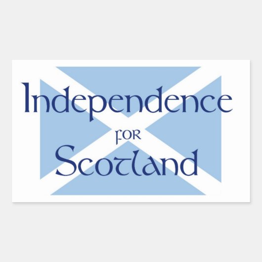 Scottish Independence Sticker (Voorkant)