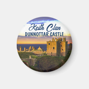 Scottish Keith Clan's Dunnottar Castle Magnet Magneet