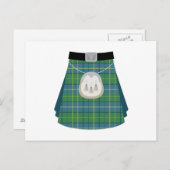Scottish Kilt Briefkaart (Voorkant / Achterkant)