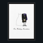Scottish Kilt Faire-part de mariage - Navy Blue<br><div class="desc">Un faire-part de mariage mignon avec une mariée et un marié écossais avec des accessoires bleu marine. S'il vous plaît,  envoyez-moi un message si vous avez besoin d'aide pour customiser ce design. Correspondance du papier à lettres  



 étiquettes 


 
 merci... </div>