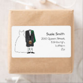 Scottish Kilt Wedding Return Address Labels (Insitu)