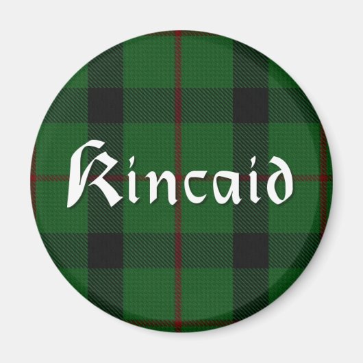 Scottish Kincaid Clan Tartan Plaid 'Fridge Magnet (Devant)