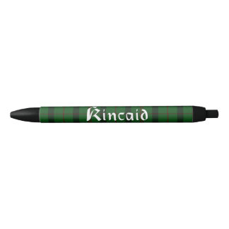 Scottish Kincaid Clan Tartan Pset Zwarte Inkt Pen