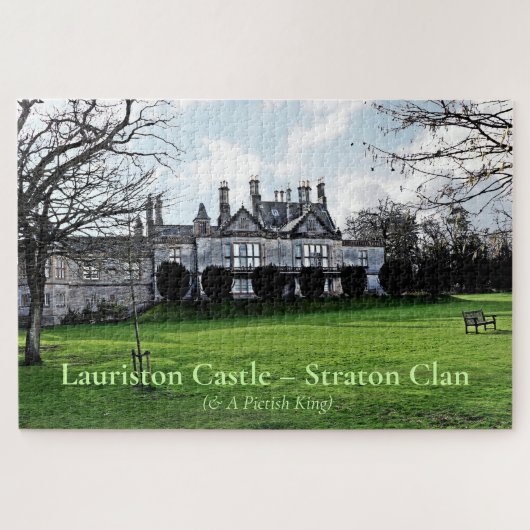 Scottish Lauriston Castle - Straton Clan Puzzle Legpuzzel (Horizontaal)