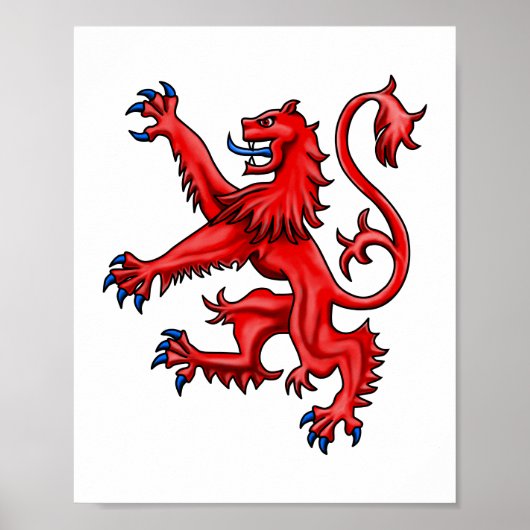Scottish Lion Rampant Poster (Voorkant)