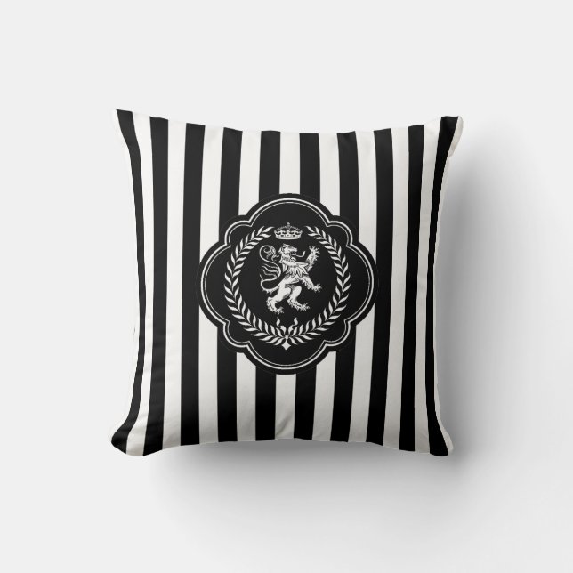Scottish Lion Stripe Personalize Kussen (Voorkant)