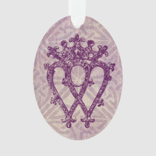 Scottish Luckenbooth Paars Celtic Knot Ornament