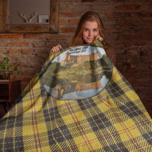 Scottish MacLeod Clan's Castle Sherpa Blanket Sherpa Deken