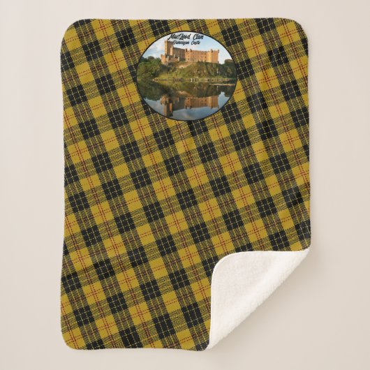 Scottish MacLeod Clan's Castle Sherpa Blanket Sherpa Deken (Voorkant)