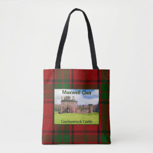 Scottish Maxwell Caerlaverock Castle Clan Tartan Draagtas
