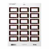 Scottish Monogrammed - Étiquette à cadre ouvert (Feuille entière)