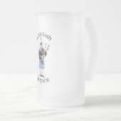 Scottish Piper - Blauw Matglas Bierpul (Voorkant rechts)