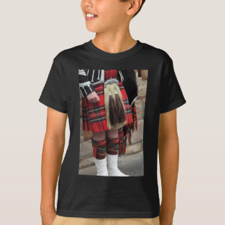 Scottish piper close-up, traditioneel Schots cadea T-shirt