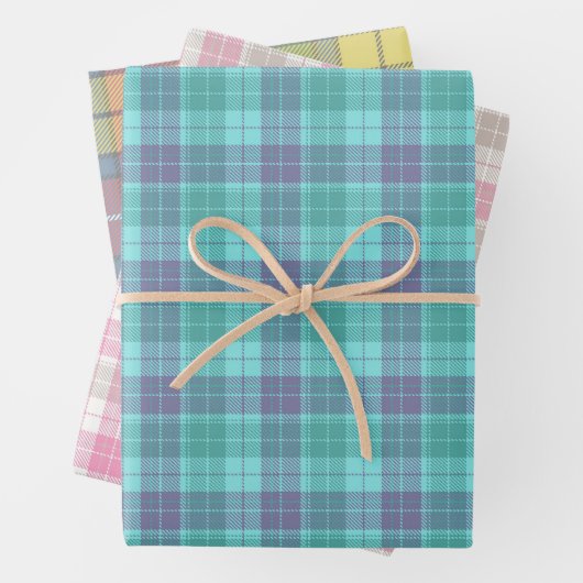 Scottish Plaid Patterns Wrapping Craft Paper (In situ)