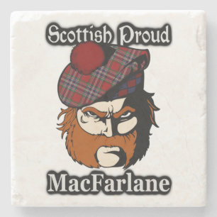 Scottish Proud Clan MacFarlane Tartan Stenen Onderzetter