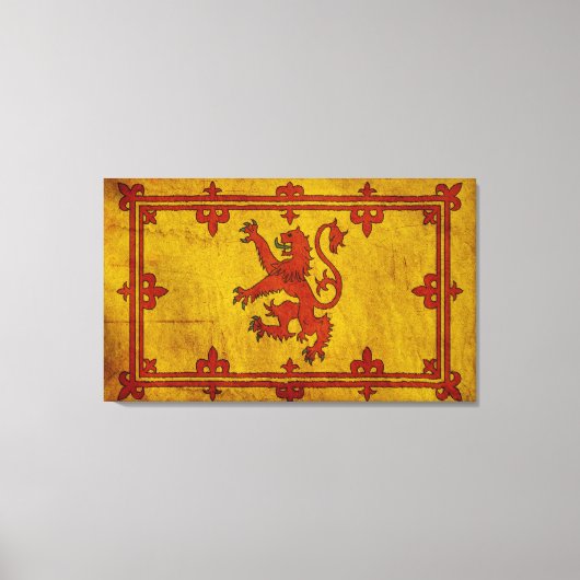 Scottish Rampant Lion Canvas Afdruk (Voorkant)
