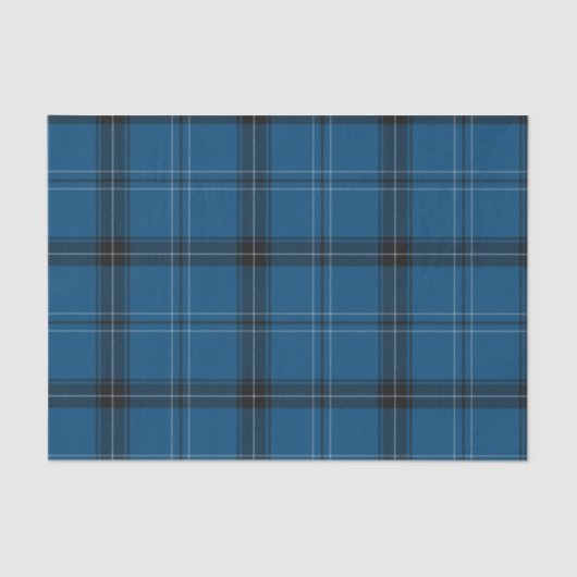 Scottish Ramsay Blue Tartan Tissuepapier (Voorkant)