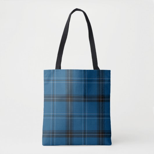 Scottish Ramsay Blue Tartan Tote Bag (Voorkant)