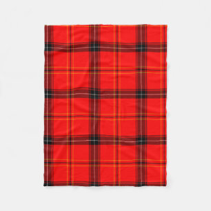 Scottish Red Tartan Fleece Deken