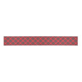 Scottish Red Tartan Pset Celtic Pattern Grosgrain Lint (Voorkant)