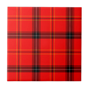 Scottish Red Tartan Tegeltje