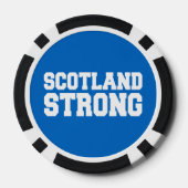 Scottish Referendum Scotland Independent on Blue Poker Chips (Achterkant)
