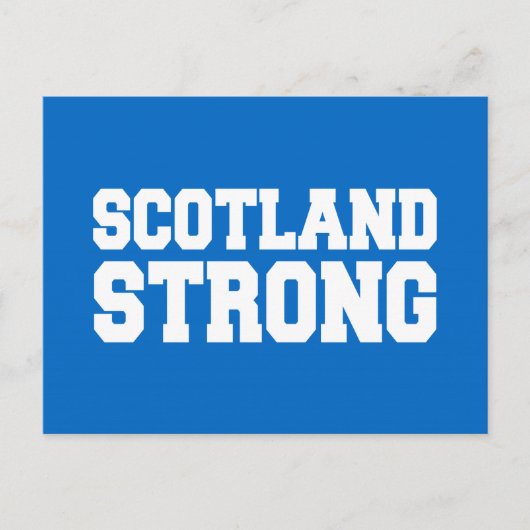 Scottish Referendum Scotland over Blue Briefkaart (Voorkant)
