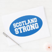 Scottish Referendum Scotland over Blue Ovale Sticker (Envelop)