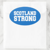 Scottish Referendum Scotland over Blue Ovale Sticker (Tas)