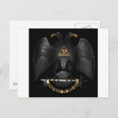 Scottish Rite 32 Degree Mason Eagle Briefkaart (Voorkant / Achterkant)