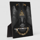 Scottish Rite 32 Degree Mason Eagle Fotoplaat (Zijkant)