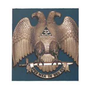 Scottish Rite Blauwgroen 32 graden Notitieblok