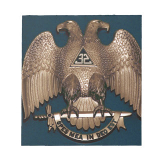 Scottish Rite Blauwgroen 32 graden Notitieblok