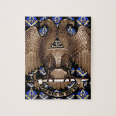 Scottish Rite Square & Compass Black Legpuzzel (Verticaal)