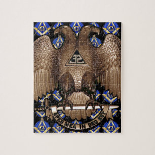 Scottish Rite Square & Compass Black Legpuzzel