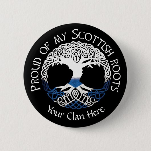 Scottish Roots Ronde Button 5,7 Cm (Voorkant)