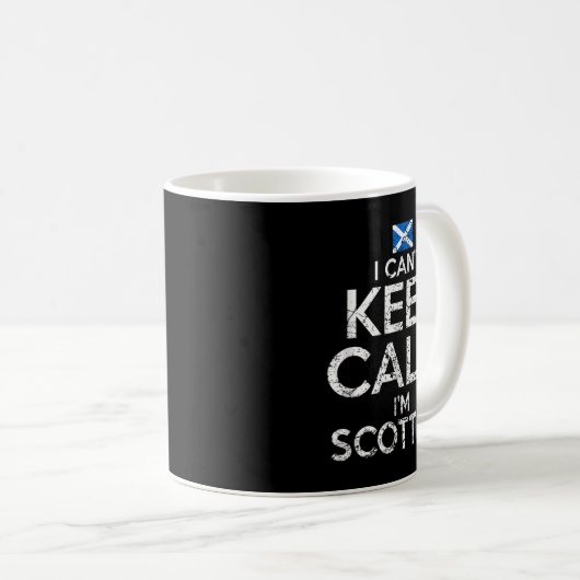 Scottish Roots Scotland Scots Can't Keep Calm Funn Koffiemok (Voorkant rechts)