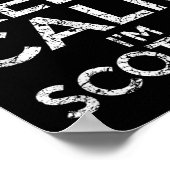 Scottish Roots Scotland Scots Can't Keep Calm Funn Poster (Hoek)