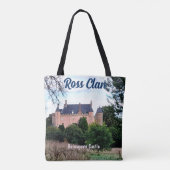 Scottish Ross Clan Balnagown Castle Canvas tas (Achterkant)